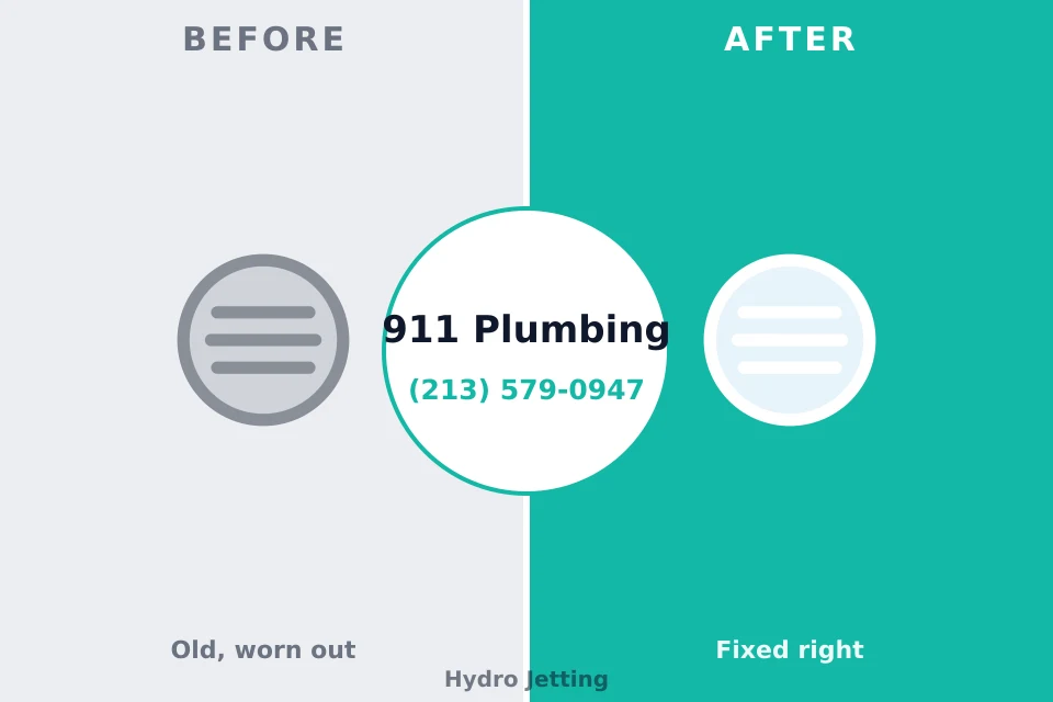 Before and after: plumbing company Girard, OH